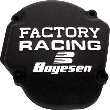 Boyesen SC-02AB - Factory Ignition Cover + Gasket, Black Honda CR250R 2002-2007