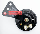 MOTORCYCLE HORN 12V UNIVERSAL MOUNT 7cm 2.75" BLACK Scooter Moped ATV