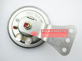 MOTORCYCLE HORN 12V UNIVERSAL MOUNT 7cm 2.75" STAINLESS STEEL FACED