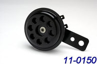 MOTORCYCLE HORN 12V UNIVERSAL MOUNT 6.5cm 2.5" BLACK K&S 11-0150E E4 E-Mark