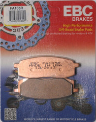 EBC - FA105R - R Series Sintered Brake Pads Yamaha YZ125 YZ250 1985-1988 FRONT