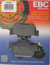EBC FA106 Organic Brake Pads For Suzuki LS650 Savage 1986-1988, 1995-2004  Front