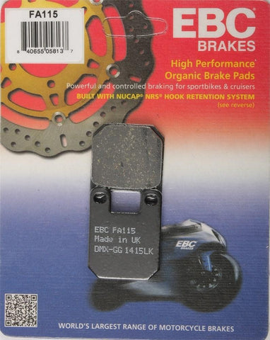 EBC - FA115 - Organic Brake Pads HUSQVARNA SM50 WR50  2002  Rear