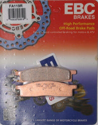 EBC - FA119R - R Series Sintered Brake Pads FRONT Yamaha YZ80 YZ85 1986-2016