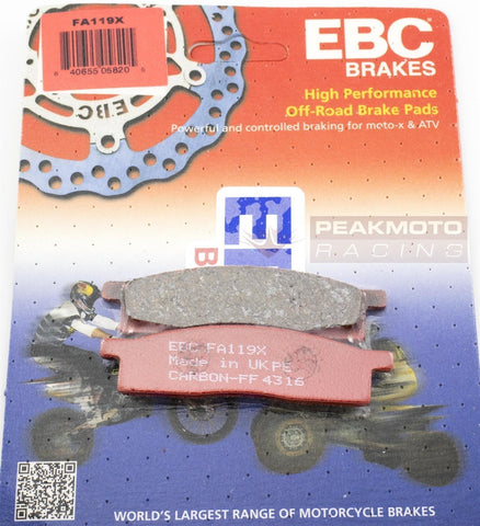 EBC - FA119X - X Series Carbon Brake Pads YAMAHA YZ80 1986-2001  Front