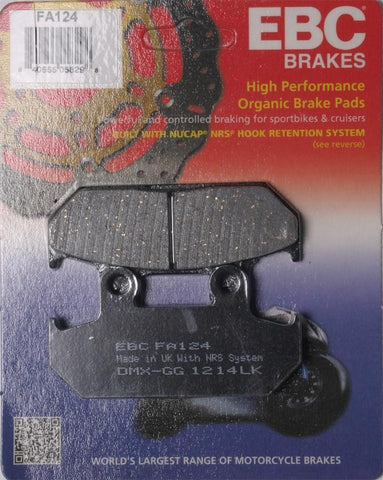 EBC - FA124 - Organic Brake Pads HONDA CBR1000F Hurricane 1987-1988  Front