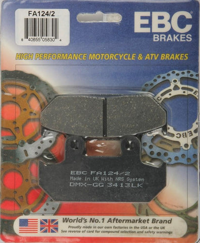 EBC - FA124/2 - Organic Brake Pads HONDA VLX 600 Shadow (VT600C/CD) 88-93 Front