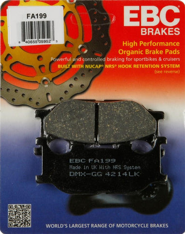 EBC - FA199 - Organic Brake Pads YAMAHA XV 250 Virago 1995-2007  Front