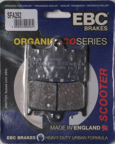 EBC SFA252 SFA Oragnic Scooter Brake Pads (Made In The UK)