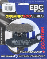 EBC SFA353 SFA Oragnic Scooter Brake Pads (Made In The UK)