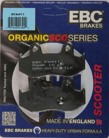 EBC SFA411 SFA Oragnic Scooter Brake Pads (Made In The UK)