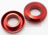 ZETA ZE93-2202 Fast Rear Wheel Spacers Red Kawasaki KX250F 04-17, KX450F 06-17