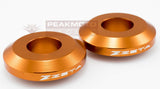 ZETA - ZE93-2503 - Quick Change Fast Rear Captive Wheel Spacers, Orange KTM