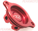 ZETA - ZE90-1033 Red Oil Filter Cover Honda CRF150R 2007-2017 Anodized Aluminum