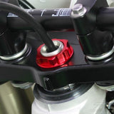 ZETA - ZE58-2223 Red Anodized Aluminum Steering Stem Nut M24x32x12mm 1.00 Pitch