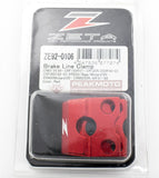ZETA - ZE92-0106 Brake Line Clamp Red Honda CR80R CR85R 96-07, CRF150R 07-17
