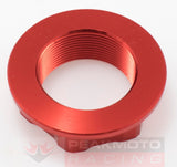 ZETA - ZE58-2123 Red Anodized Aluminum Steering Stem Nut M24x30x12mm 1.00 Pitch