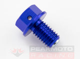 ZETA - ZE58-1322 - Magnetic Drain Plug, Blue M10x15mm 1.5mm Pitch