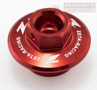 ZETA - ZE89-2210 - Oil Filler Plug Red Suzuki RM80 RM85 01-16, RM125 RM250 01-08