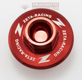 ZETA - ZE89-2210 - Oil Filler Plug Red Suzuki RM80 RM85 01-16, RM125 RM250 01-08