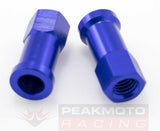 DRC - D58-02-102 - Rim Lock Nuts, Blue Anodized Aluminum
