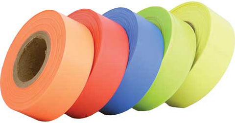 Helix Racing FLAGGING TAPE, FLORESCENT ORANGE, 1 3/16" WIDE X 4.5 MIL THICK X 150FT. | 940-3161