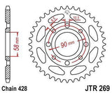 JT Sprockets JTR269.43 Black Steel Rear Sprocket 43T Honda XL125 K2/K3 1978-1979
