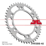 (520 Chain Conversion) JT Sprockets - JTR1308.45 - Steel Rear Sprocket, 45T