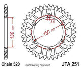 JT Sprockets - JTA251.49 - Aluminum Rear Sprocket, 49T