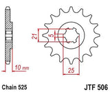 JT Sprockets - JTF506.15 - Steel Front Sprocket, 15T