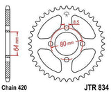 JT Sprockets - JTR834.48 - Steel Rear Sprocket, 48T