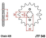 JT Sprockets - JTF548.13 - Steel Front Sprocket, 13T