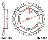 JT Sprockets - JTR1307.46 - Steel Rear Sprocket, 46T Honda CBR600F4i 2001-2006