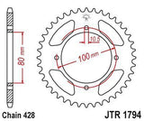 JT Sprockets - JTR1794.45 - Steel Rear Sprocket, 45T