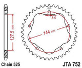 JT Sprockets - JTA752.36 - Aluminum Rear Sprocket, 36T