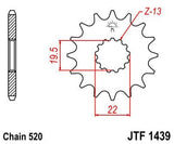 JT Sprockets - JTF1439.11 - Steel Front Sprocket, 11T
