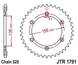 JT Sprockets - JTR1791.41 - Steel Rear Sprocket, 41T