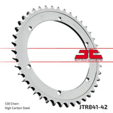 JT Sprockets - JTR841.42 - Steel Rear Sprocket, 42T Yamaha SR500 1978-1981