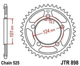 JT Sprockets - JTR898.37 - Steel Rear Sprocket, 37T KTM RC8 1190 2008-2009
