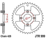 JT Sprockets - JTR999.42 - Steel Rear Sprocket, 42T Honda XL100S 1981-1985
