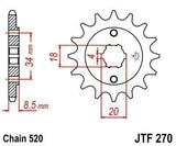 JT Sprockets - JTF270.15 - Steel Front Sprocket, 15T
