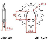 JT Sprockets - JTF1592.13 - Steel Front Sprocket, 13T
