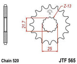 JT Sprockets - JTF565.15 - Steel Front Sprocket, 15T