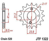 JT Sprockets - JTF1322.15 - Steel Front Sprocket, 15T