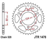 JT Sprockets - JTR1478.42 - Steel Rear Sprocket, 42T