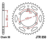 JT Sprockets - JTR850.34 - Steel Rear Sprocket, 34T