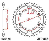 JT Sprockets - JTR862.46 - Steel Rear Sprocket, 46T Yamaha FZ600 1986-1988