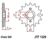 JT Sprockets - JTF1329.13 - Steel Front Sprocket, 13T