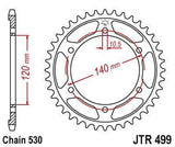 JT Sprockets JTR499.40 Steel Rear Sprocket 40T Suzuki GSXR1300 Hayabusa 1999-07