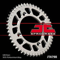 JT Sprockets - JTA798.47 - Aluminum Rear Sprocket, 47T (For 428 Chain)